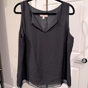 The Black Label by Chico's™ Black 100% Silk Top